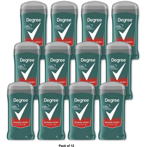 Degree Men Intense Sport Deodorant Stick 3Oz (Pack of 12)