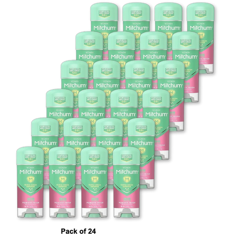 Lady Mitchum Clear Gel Antiperspirant And Deodorant Powder Fresh3.4Oz (Pack of 24)
