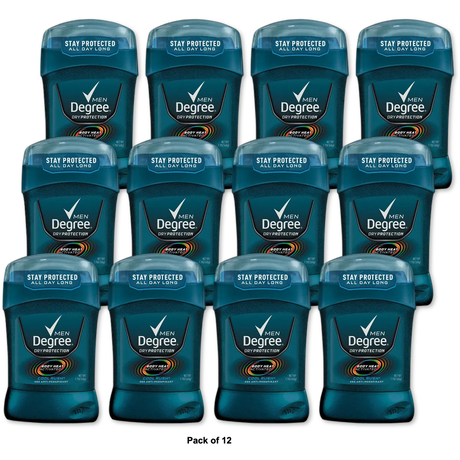Degree Dry Protection Cool Rush Antiperspirant Deodorant for Men 1.7Oz (Pack of 12)