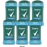 Degree Men Antiperspirant Deodorant Stick Cool Rush 2.7Oz (Pack of 6)