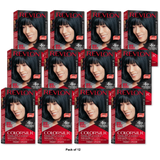 Revlon Colorsilk Beautiful Color Permanent Hair Color Natural Blue Black 48oz (Pack of 12)