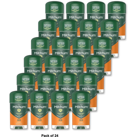 Mitchum Clear Gel Antiperspirant And Deodorant Sport 2.25Oz (Pack of 24)
