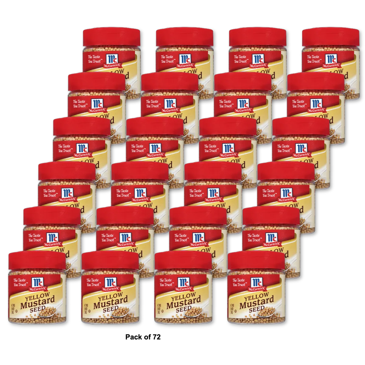 McCormick Yellow Mustard Seed 1.4 oz (Pack of 72)