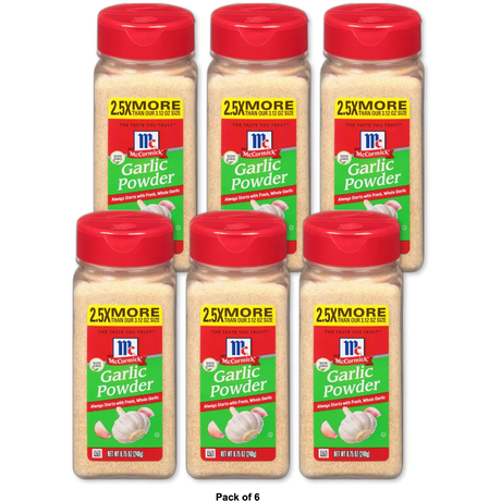 McCormick Kosher Garlic Powder Bottle 8.75Oz (Pack of 6)