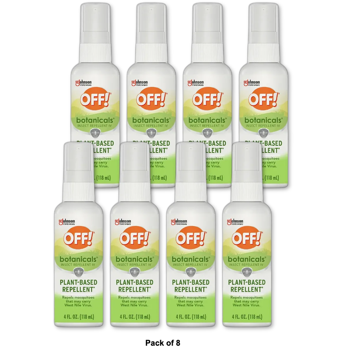 Off! Botanicals Insect Repellent Spritz and Mosquito Repellent for Everyday Use 4Oz (Pack of 8)