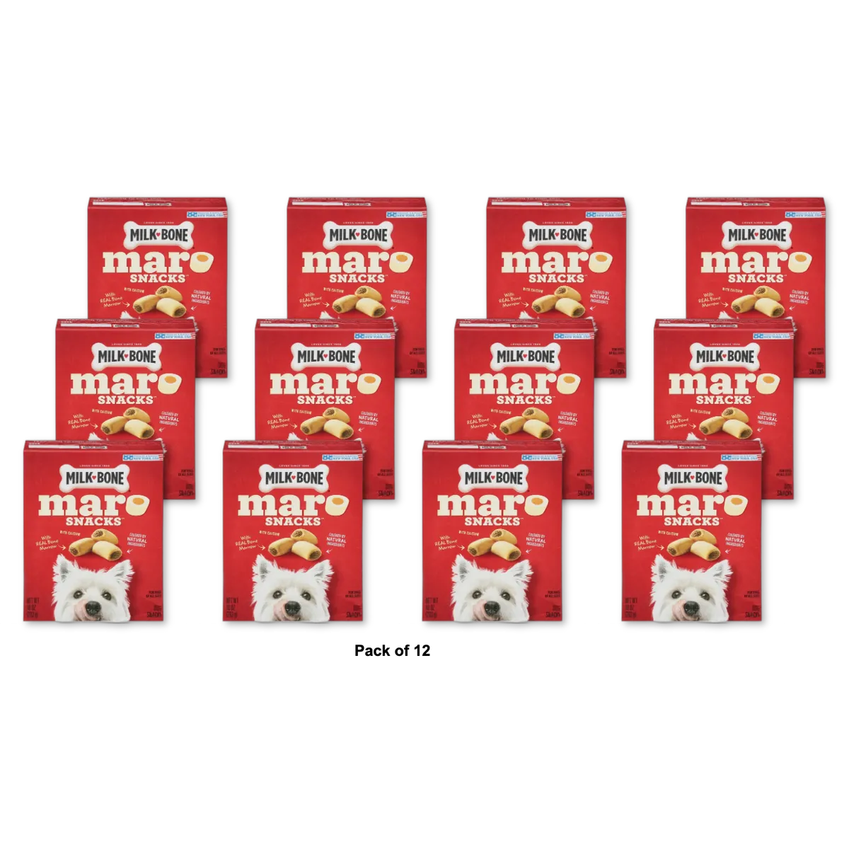 Milk-Bone MaroSnacks Small Dog Treats With Bone Marrow 10 Ounces (Pack of 12)