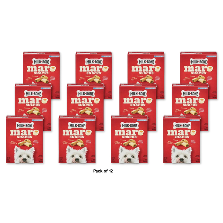 Milk-Bone MaroSnacks Small Dog Treats With Bone Marrow 10 Ounces (Pack of 12)