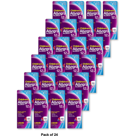 Allegra Childrens 12 Hour Allergy Relief Oral Suspension Liquid Berry 4Oz (Pack of 24)