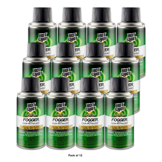 Hot Shot Indoor Fogger With Odor Neutralizer 2Oz (Pack of 12)