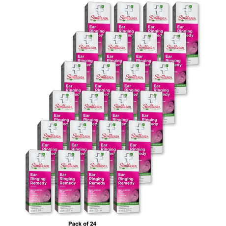 Similasan Ear Ringing Remedy Drops For Temporary Ear Ringing Relief 0.33Oz (Pack Of 24)