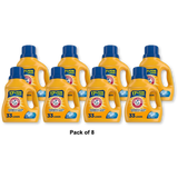 Arm &amp;Hammer Liquid Laundry Detergent Soap Clean Burst Fresh 33Oz(Pack of 8)