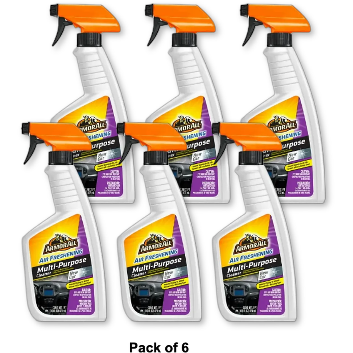 Armor All Multi-Purpose Cleaner New Car Scent 16 oz (Pack of 6)