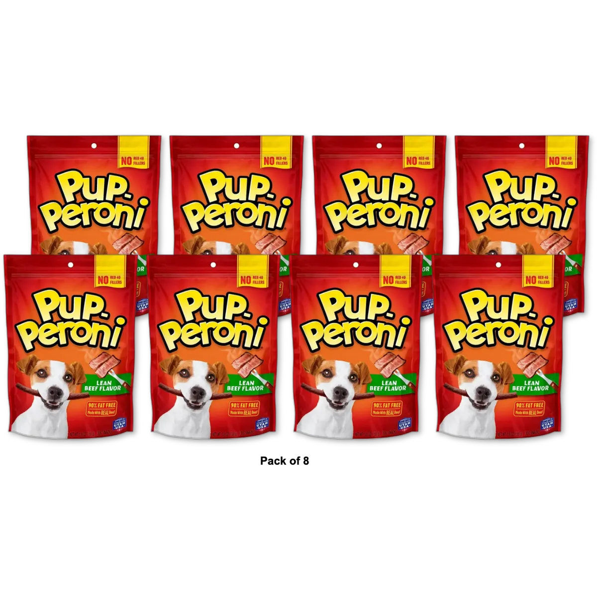 Pup Peroni Treats Peroni Lean Beef Flavor Chewy Dog Snack 5.6Oz (Pack of 8)