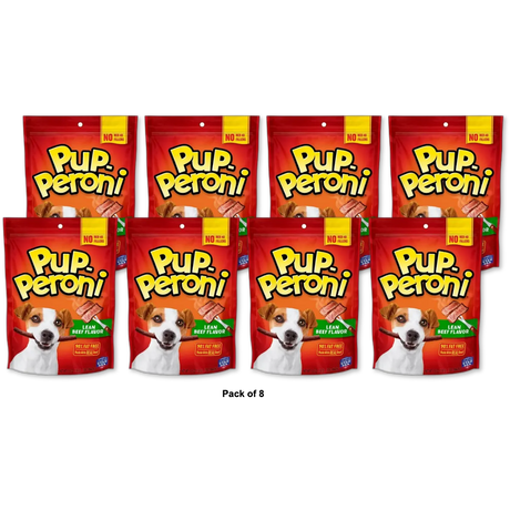 Pup Peroni Treats Peroni Lean Beef Flavor Chewy Dog Snack 5.6Oz (Pack of 8)