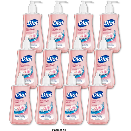 Dial Liquid Skin Therapy Hand Soap Himalayan Pink Salt 7.5Oz (Pack of 12)