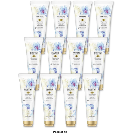 Pantene PRO-V Nutrient Blends illuminating color care conditioner with biotin 8 Oz (Pack of 12)