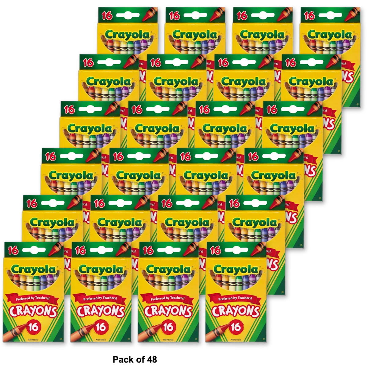 Crayola Nontoxic Crayons 6.4oz (Pack of 48)