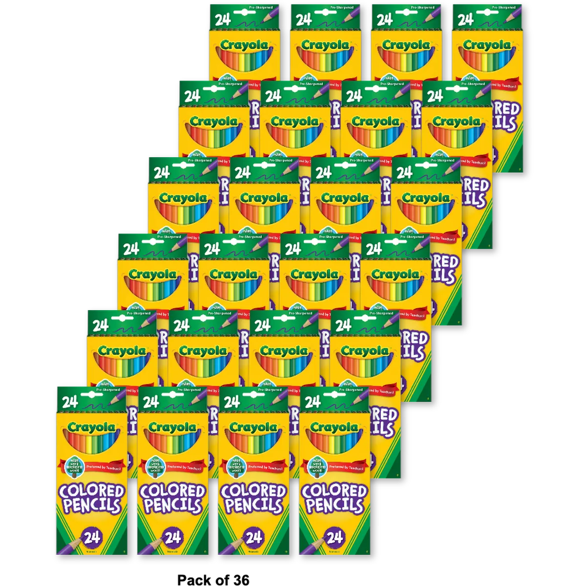 Crayola Colored Pencils Coloring Supplies 5.3oz (Pack of 36)