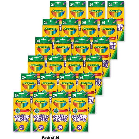 Crayola Colored Pencils Coloring Supplies 5.3oz (Pack of 36)