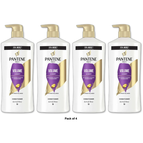 Pantene Sheer Volume 72 HR Fullness Conditioner 25.1 Oz (Pack of 4)