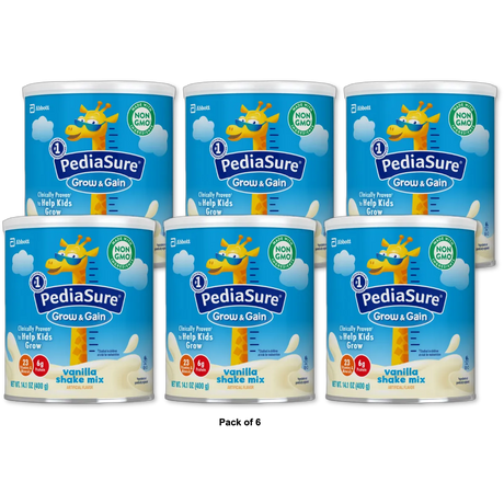 PediaSure Grow & Gain Shake Mix Vanilla 14.1 oz (Pack of 6)