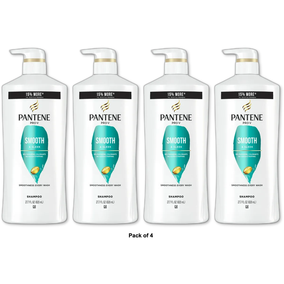 Pantene Shampoo Color Treated Hair 27.7 oz (Pack of 4)