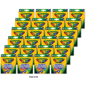 Crayola Ultra Clean Large Washable Crayons8 Ea 0.16Oz (Pack Of 24)
