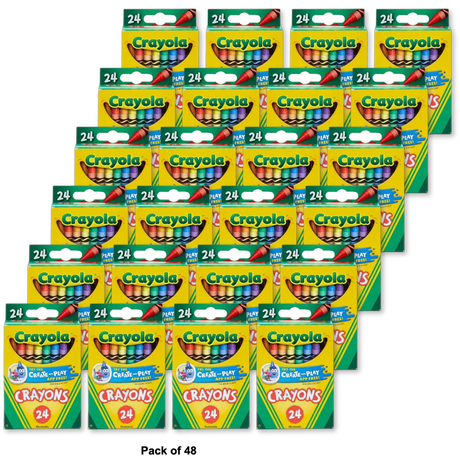 Crayola Regular Crayons Non-Toxic24 Ea 4.7oz (Pack of 48)