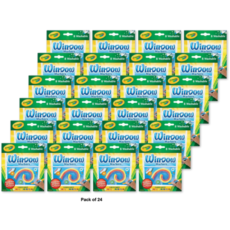 Crayola Washable Window Markers (Pack Of 24)
