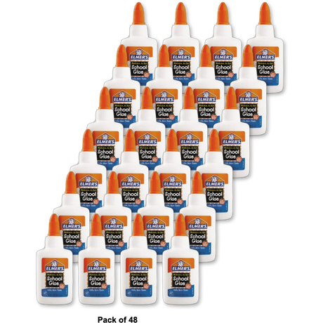 Elmers Washable No-Run School Glue Bottle 1.25Oz (Pack of 48)