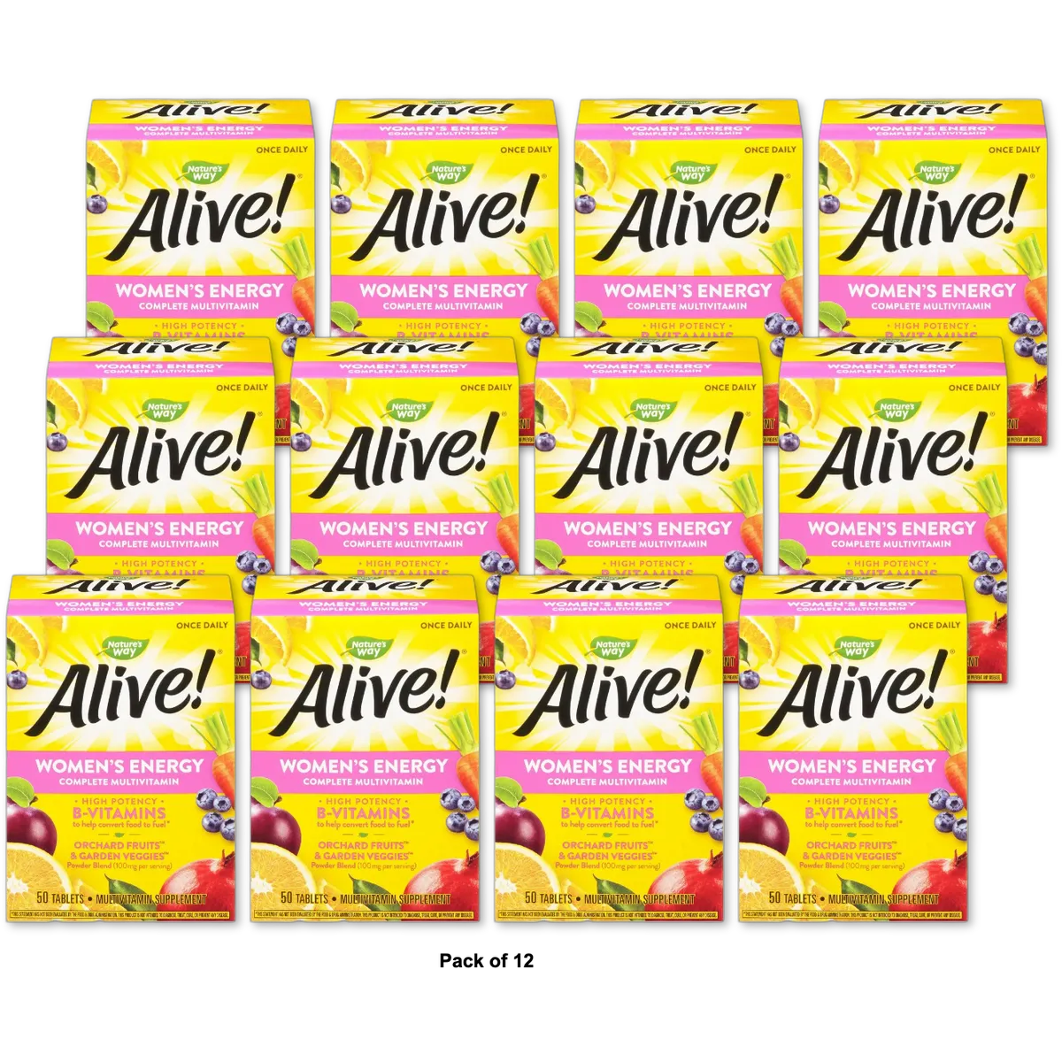 Nature's Way Alive Womens Energy Complete Multivitamin Tablets50 Ea 4.16oz (Pack of 12)