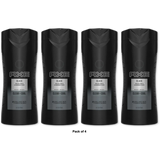 Axe Black Body Wash Clean Plus Cool For Men 16Oz (Pack of 4)
