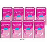 Carefree Acti-Fresh Body Shape Pantiliners Long To Go Unscented Liners 2.89oz (Pack of 8)