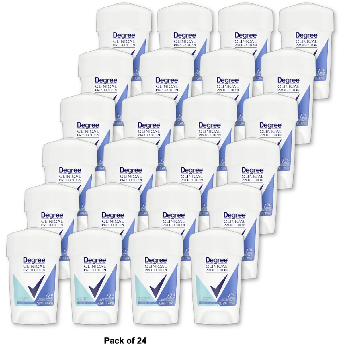 Degree Clinical Protection Antiperspirant And Deodorant For Women1.7Oz (Pack of 24)