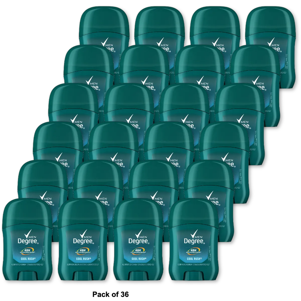Degree Men Dry Protection Antiperspirant And Deodorant Cool Rush 0.5Oz (Pack of 36)