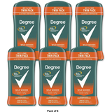 Degree Long Lasting Mens Antiperspirant Deodorant Stick 2.7Oz (Pack of 6)
