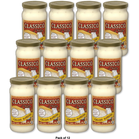 Classico Pasta Sauce Four Cheese Alfredo 15Oz(Pack of 12)