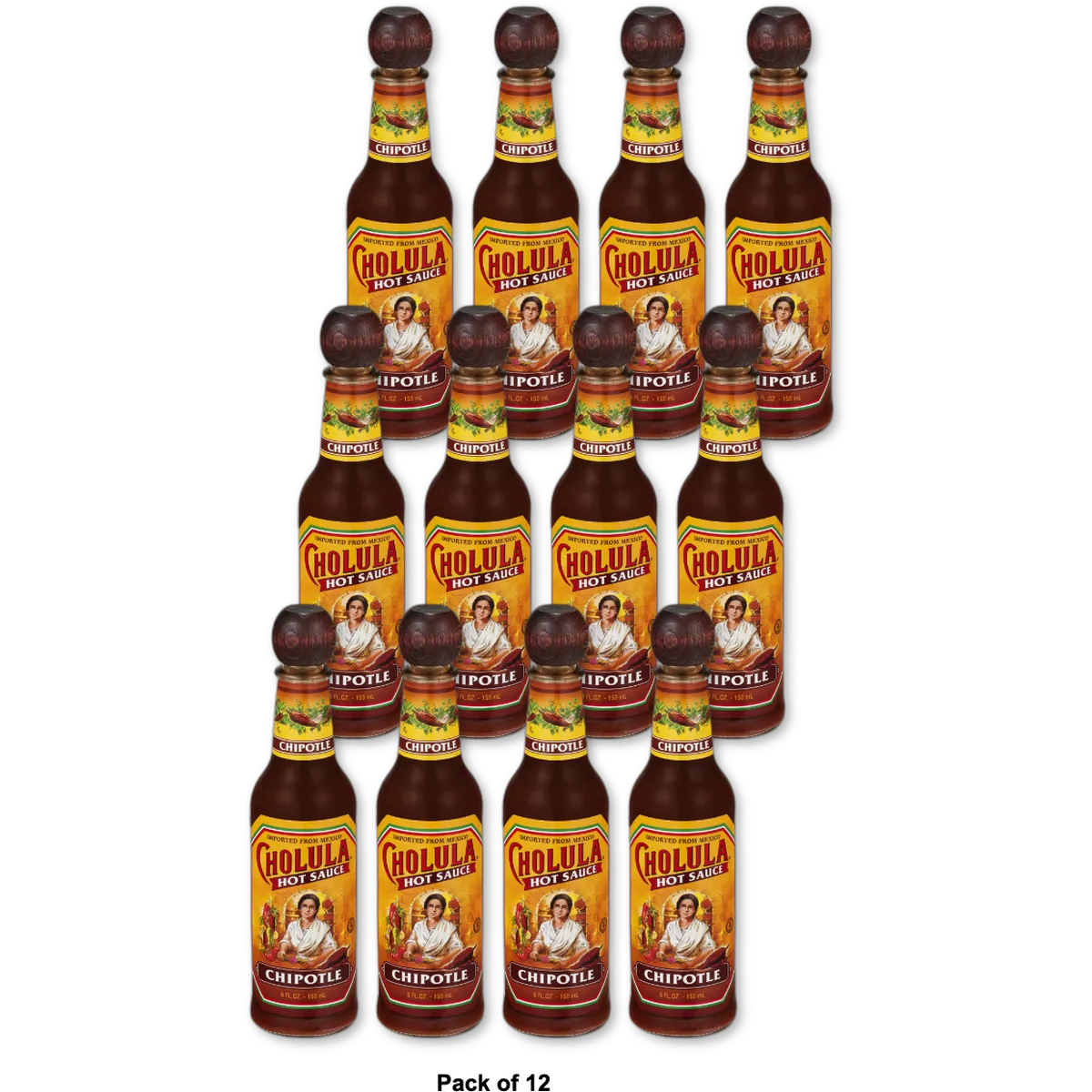 Cholula Chipotle Hot Sauce 5 fl oz Bottle (Pack of 12)