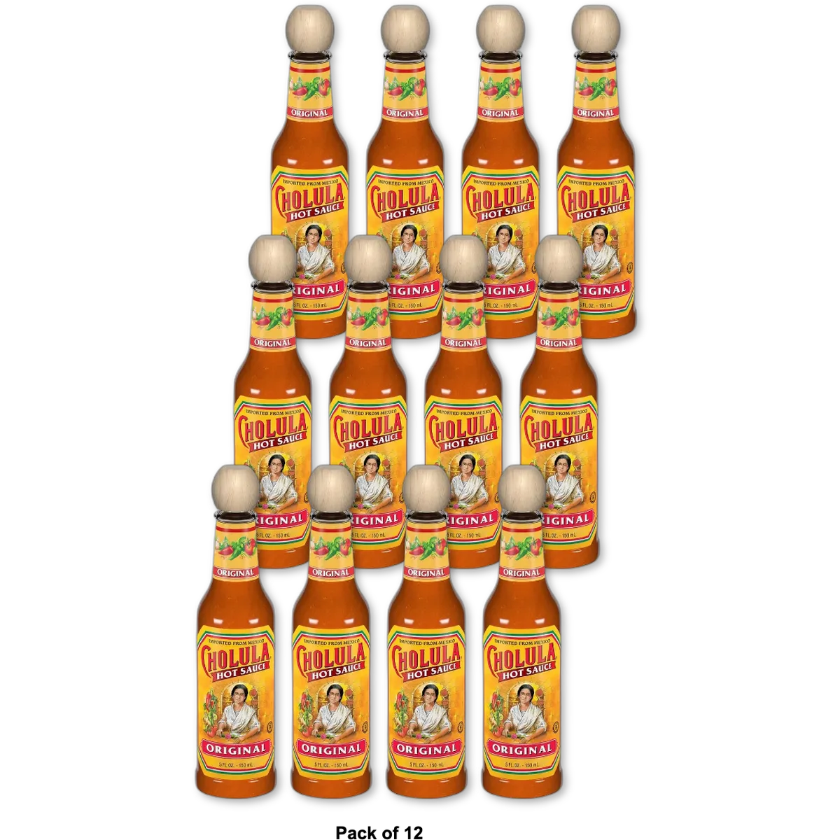 Cholula Original Hot Sauce 5 oz (Pack of 12)