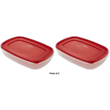 Rubbermaid Easy Find Lid 1.5 Gallon Rectangle 19.2oz (Pack of 2)