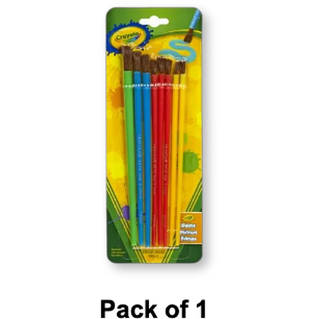 Crayola Art & Craft Paint Brush Assorted Size & Colors 8 Ea 0.32Oz ( Pack Of 1) (Pack Of 12)