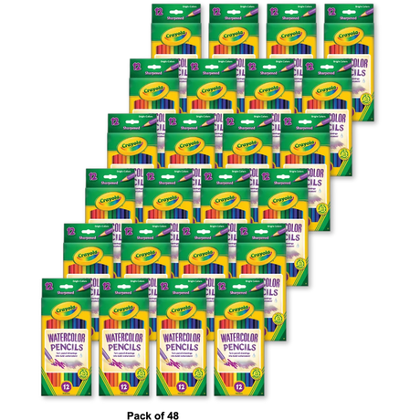 Crayola Watercolor Pencils 12 Ct 2.93oz (Pack of 48)