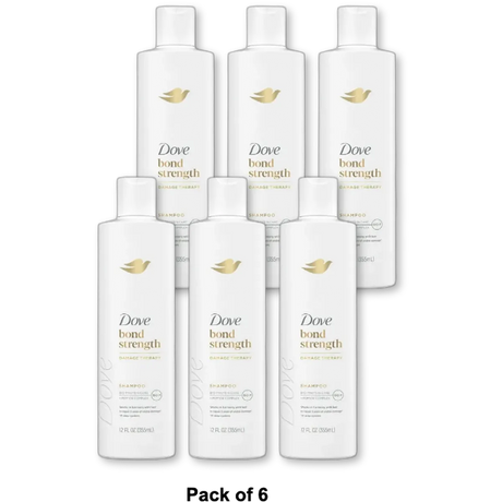 Dove Damage Therapy Bond Strength Shampoo 12 oz (Pack of 6)