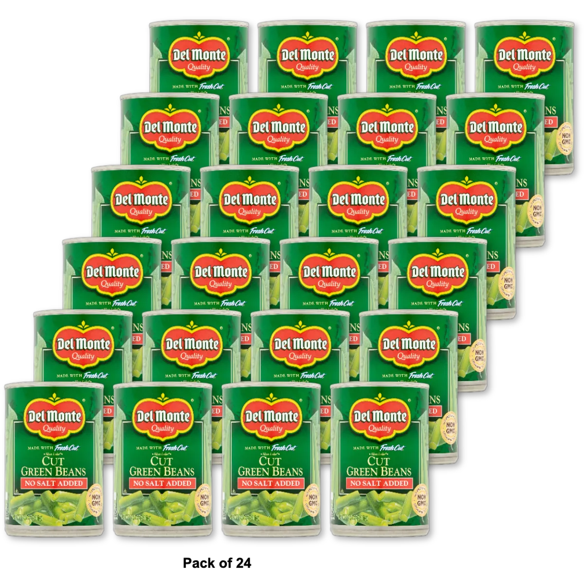 Del Monte Fresh Cut Green Beans 14.5 oz (Pack of 24)
