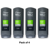Dove Men Extra Fresh Body Wash 18Oz (Pack of 4)