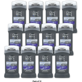 Dove Men+Care Long Lasting Men's Deodorant Stick Midnight Classico 3 oz (Pack of 12)