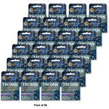 Trojan Bare Skin Condoms 3 Count 1.13oz (Pack of 48)