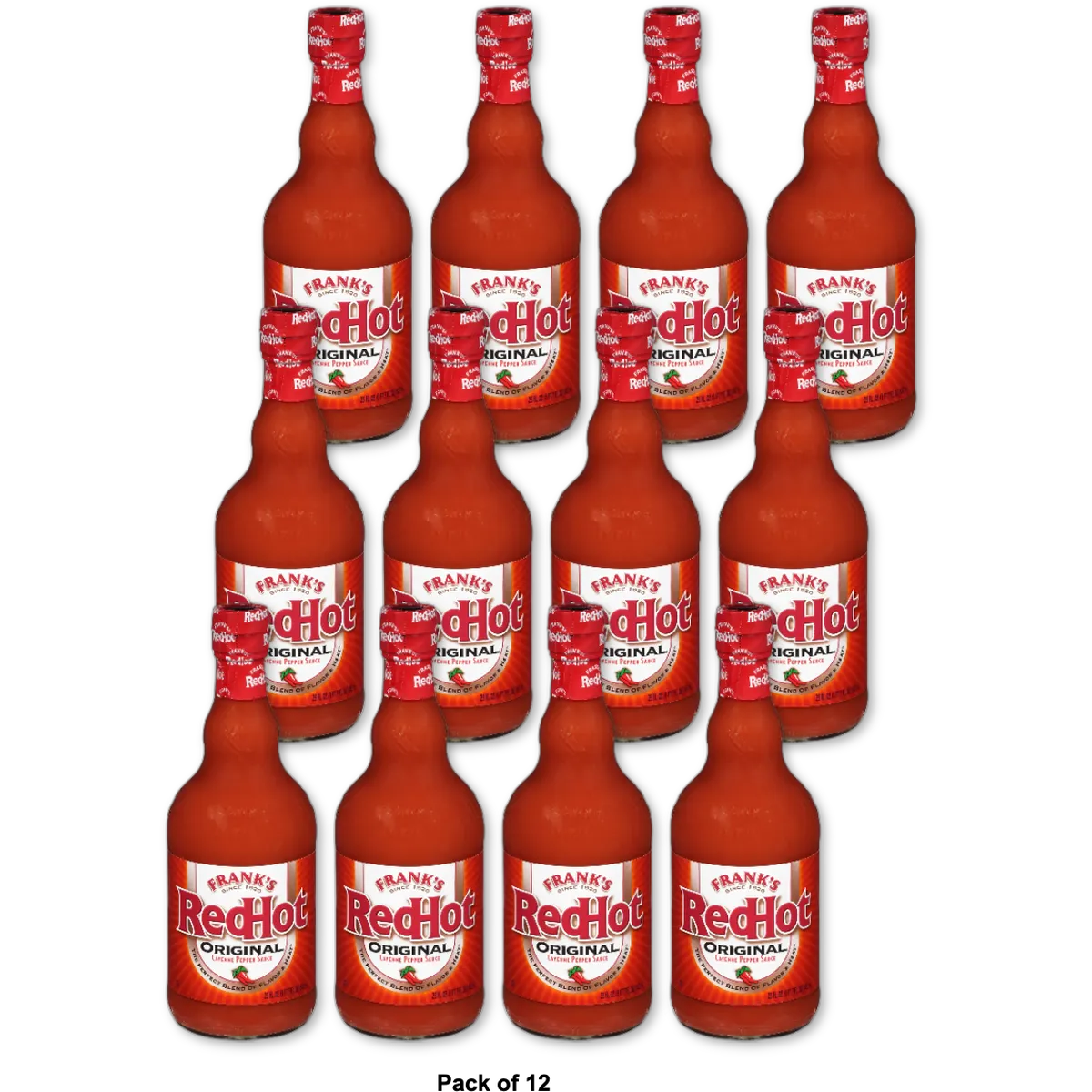 Frank's RedHot Original Cayenne Pepper Sauce 23oz (Pack of 12)