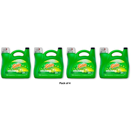Gain Liquid Detergent + Aroma Boost 154 oz Original HE (Pack of 4)