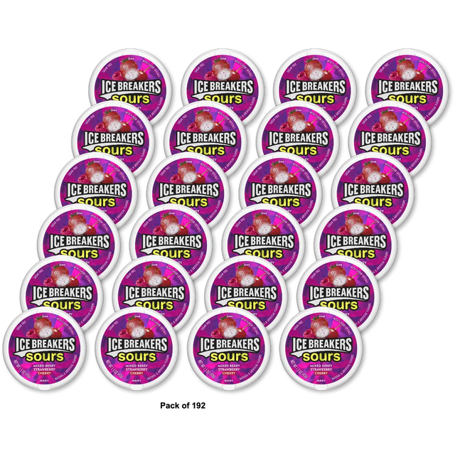 Ice Breakers - Berry Sours Sugar Free Mints 1.50 oz (Pack of 192)